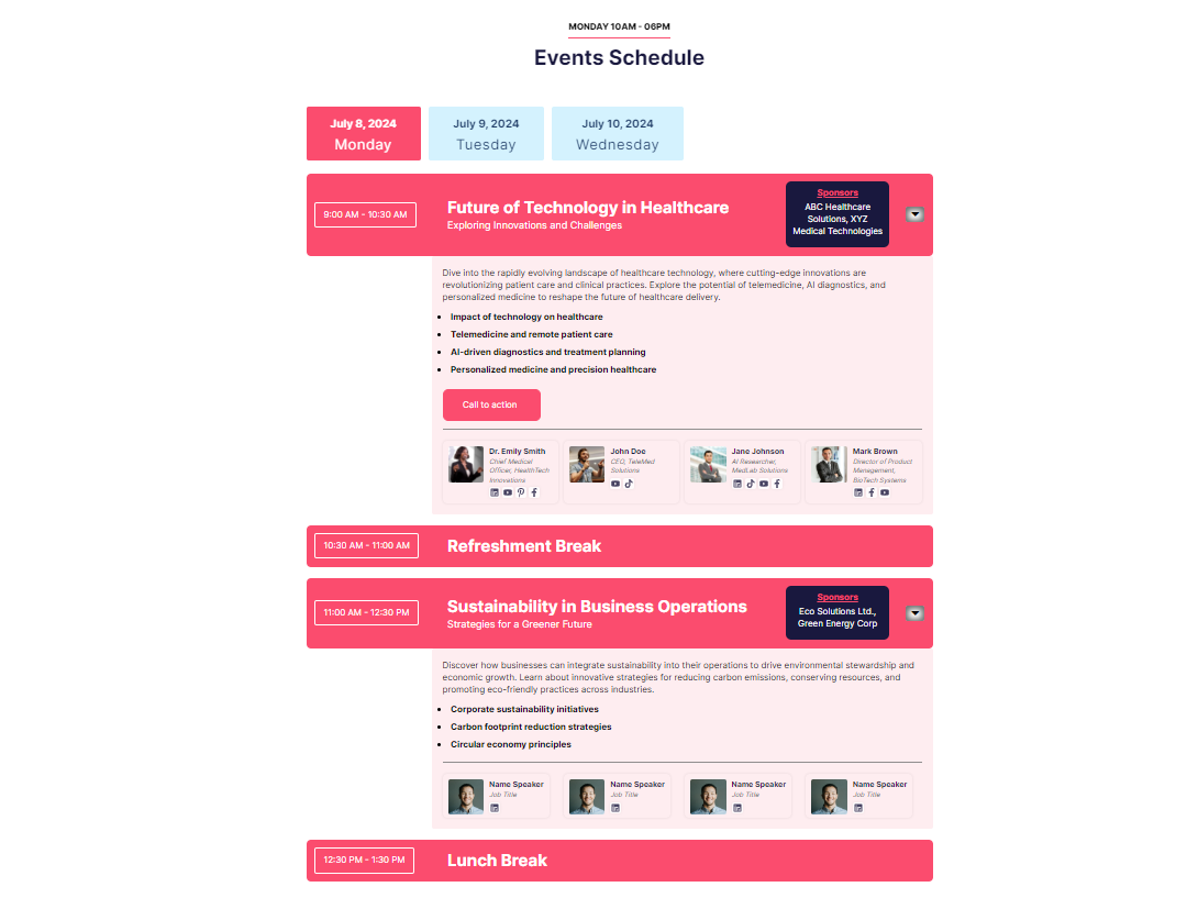 Super Awesome Agenda: Tailor Your Event Schedule with Ease!