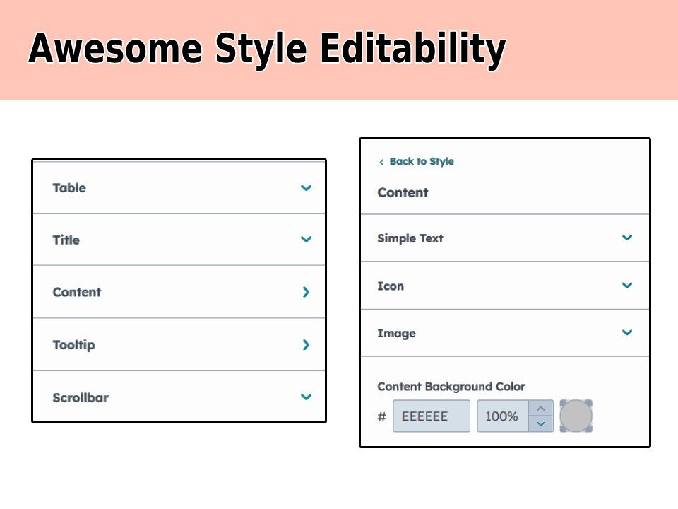 Awesome Style Editability