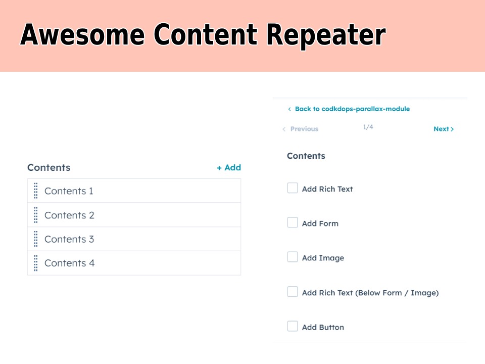 Awesome Repeater Feature