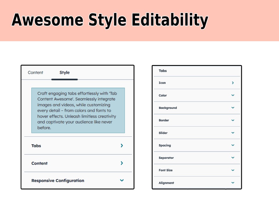 Awesome Style Editability