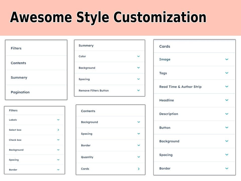 Completely customizable.