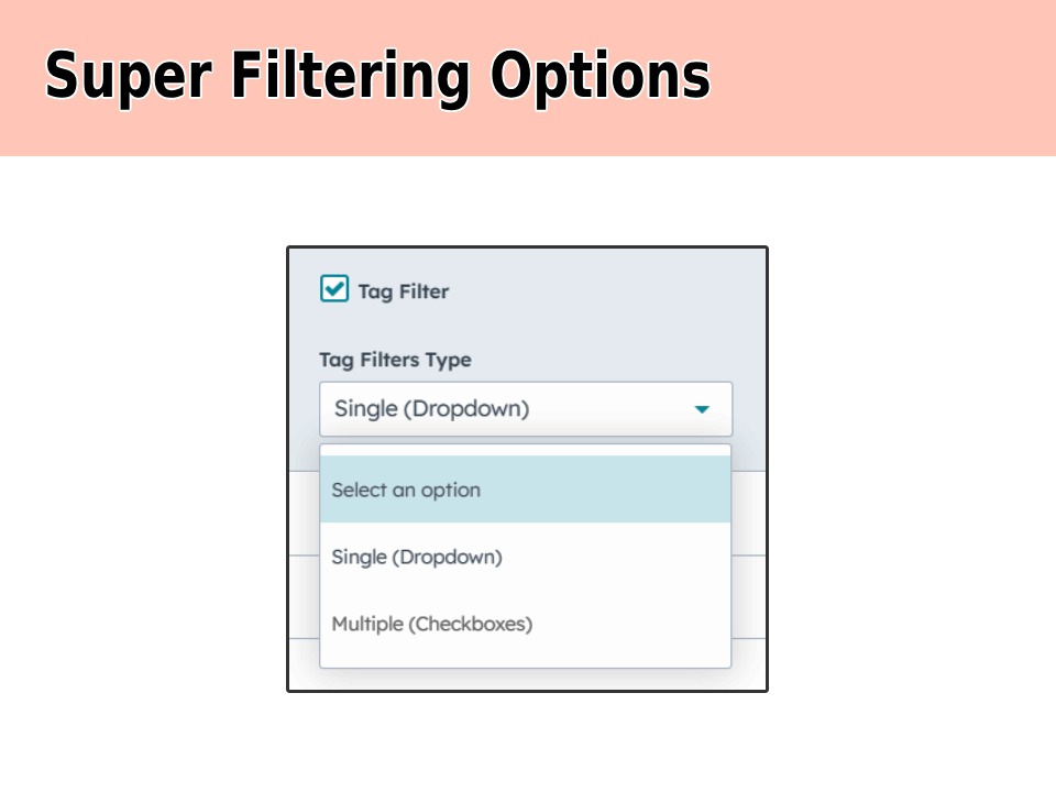 Enhanced Filtering: Multi-Checkbox & Single-Select Options